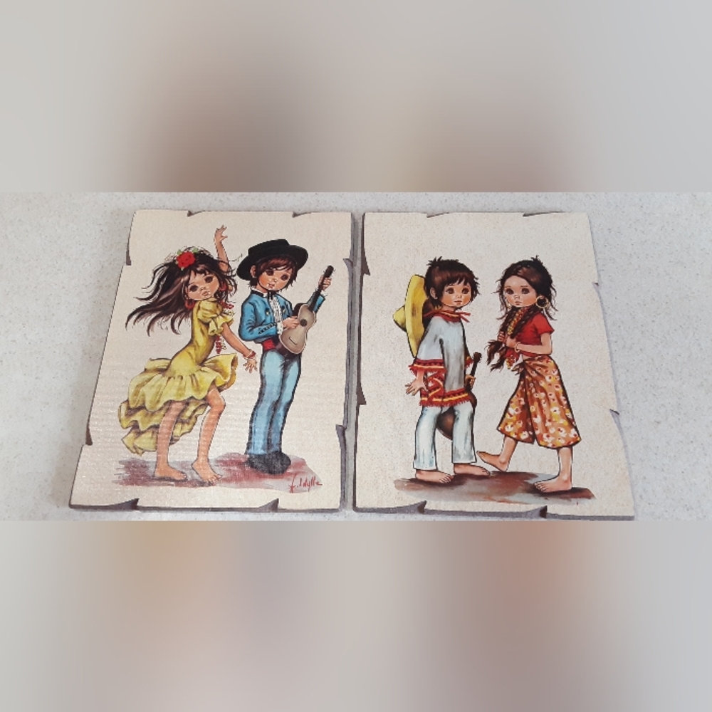 F. Idylle Jolylle Loylle Art on Wood.